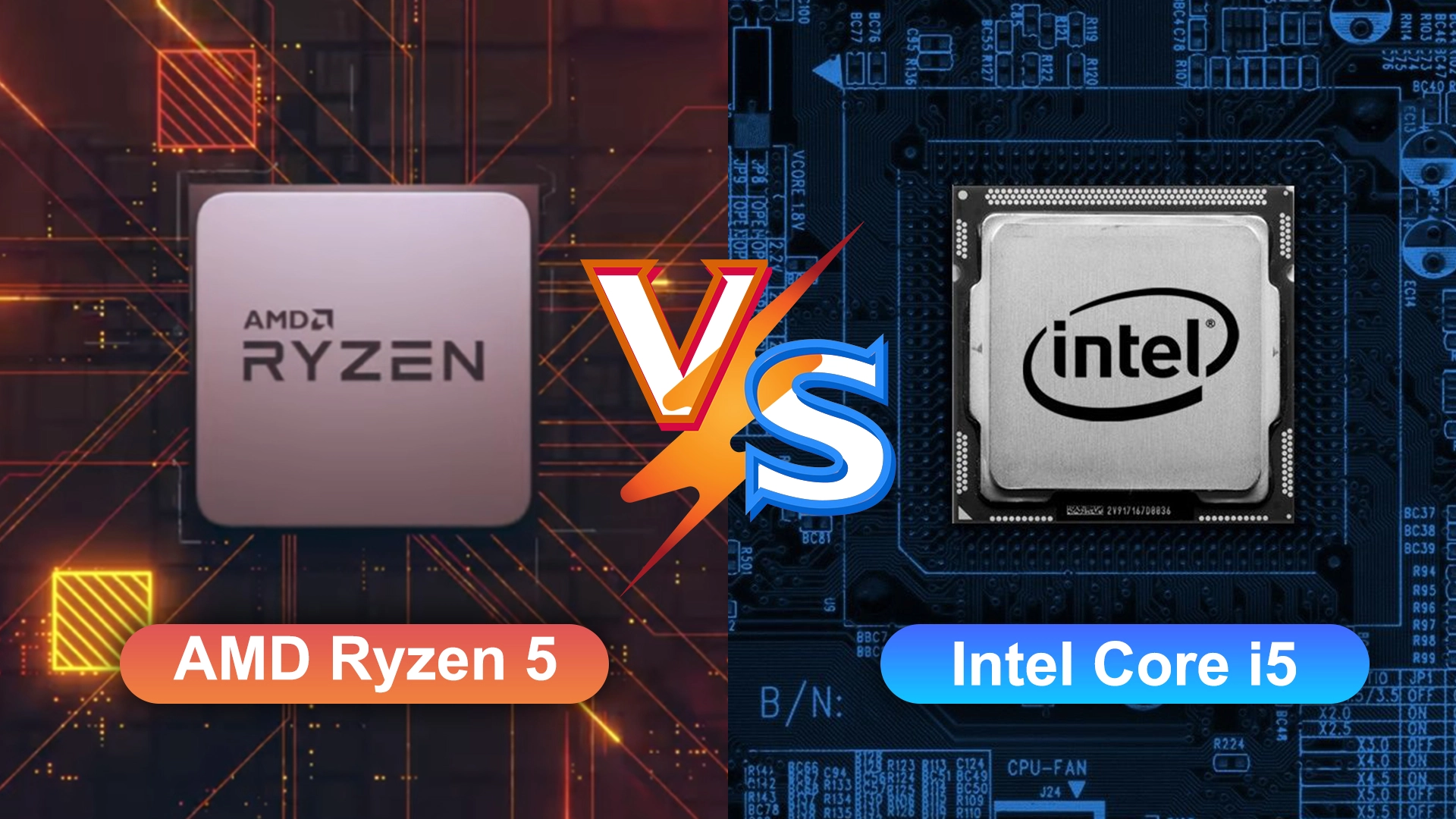 Cual es la diferencia entre Core i5 y Ryzen 5