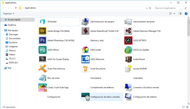 Que programas vienen instalados en Windows 10